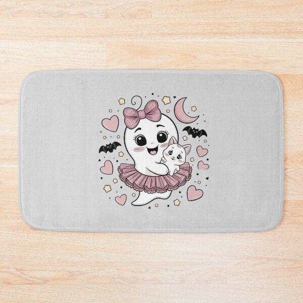 Item preview, Adorable Ghost and Cat Illustration – Kawaii Ghost Art designed and sold by love3617.