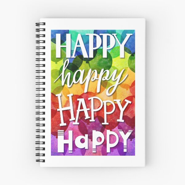 Item preview, Happy, Happy, Happy -colourful pattern  designed and sold by PP-Patterns.