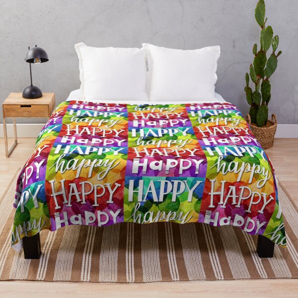 Item preview, Happy, Happy, Happy -colourful pattern designed and sold by PP-Patterns.