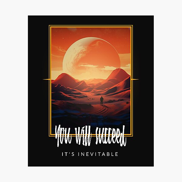 Item preview, You Will Succeed Scenic Ominous Positivity designed and sold by LouyaDesign.