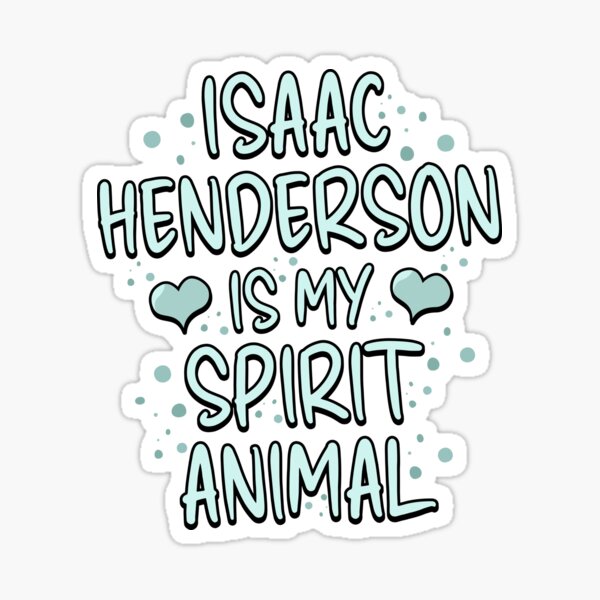 Vista previa del artículo con la obra «Heartstopper - Isaac Henderson es mi espíritu animal», diseñado y vendido por humnoo.