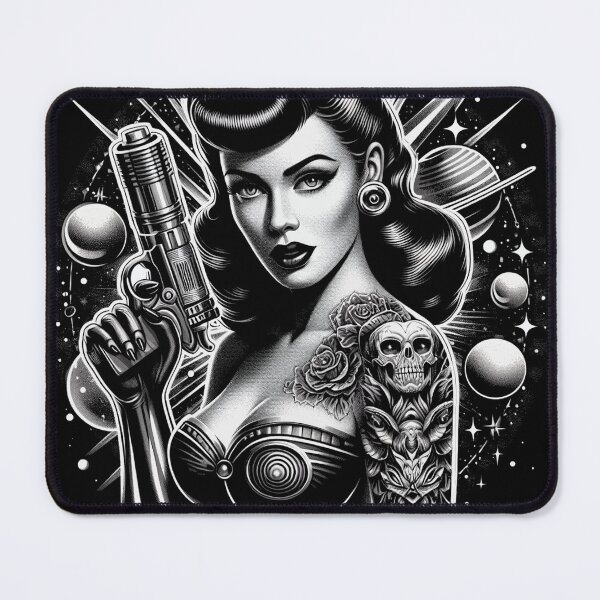 Item preview, Retro SciFi girl designed and sold by PulpVintage.