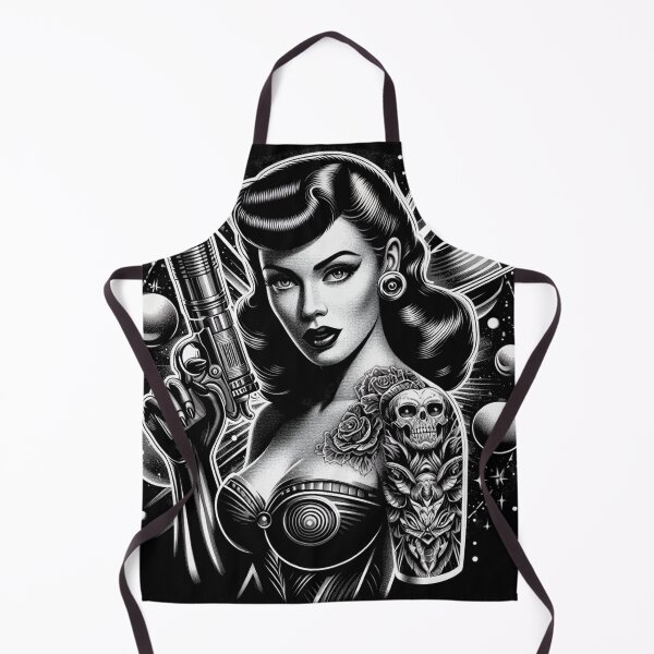 Item preview, Retro SciFi girl designed and sold by PulpVintage.