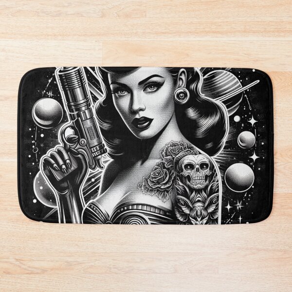 Item preview, Retro SciFi girl designed and sold by PulpVintage.