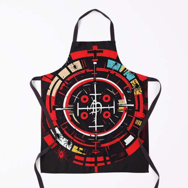 Artikelvorschau, Mutige rote und schwarze abstrakte Mandala-Kunst entworfen und verkauft von MandalasShops.