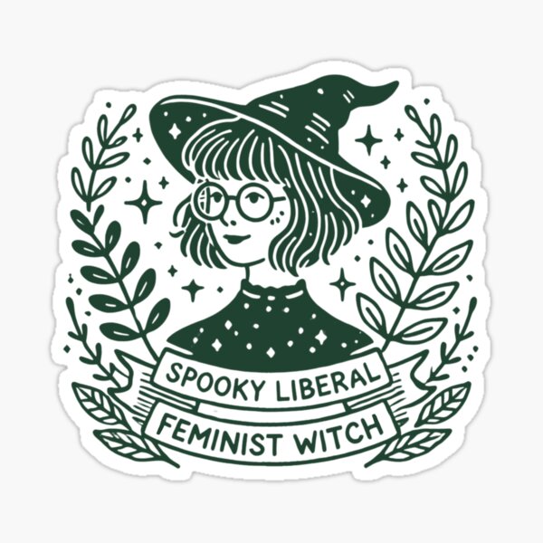 Item preview, Spooky Liberal Feminist Witch  designed and sold by riadesignstore.