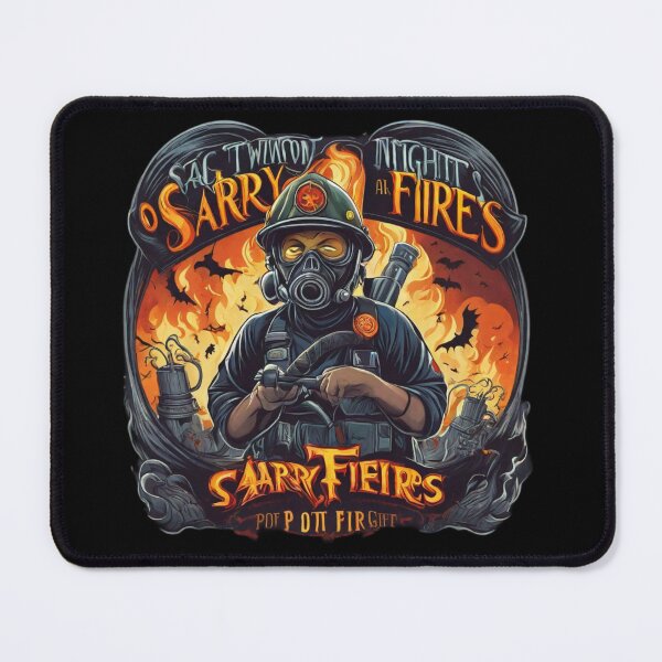 Item preview, Scary firefighter, Halloween firefighter designed and sold by CottonWonders.