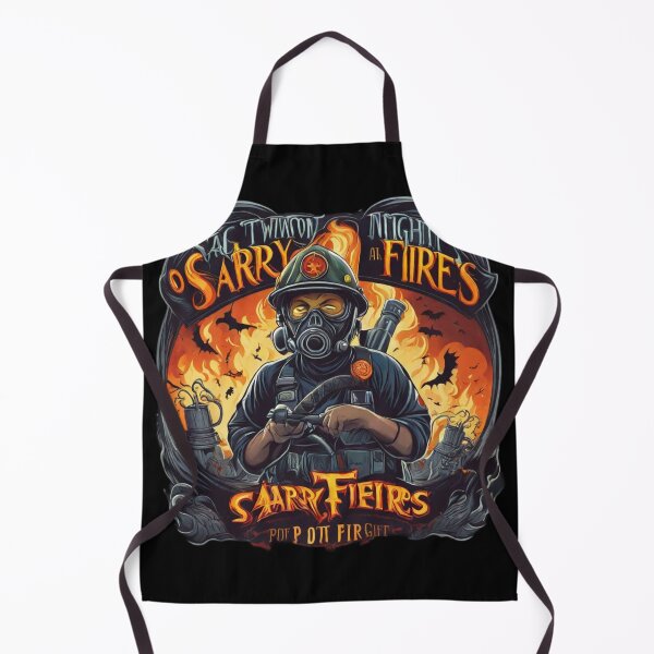Item preview, Scary firefighter, Halloween firefighter designed and sold by CottonWonders.