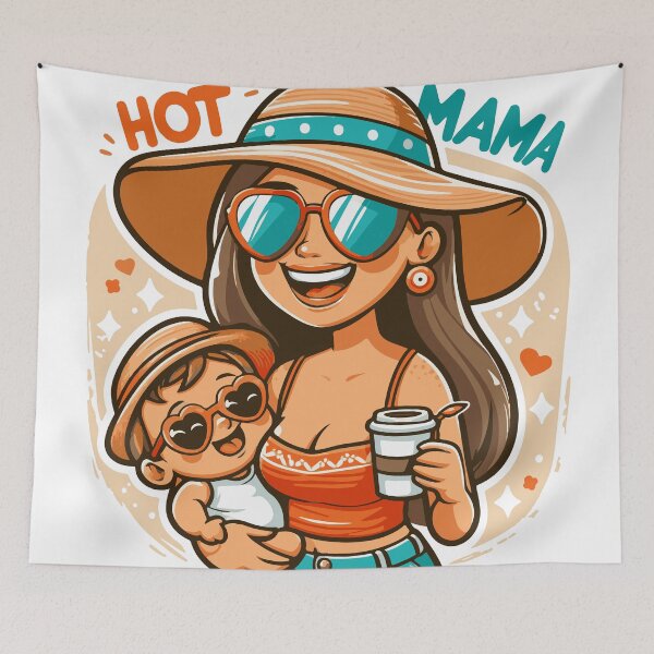 Item preview, Hot Mama in the Sun  designed and sold by karolinahinc.