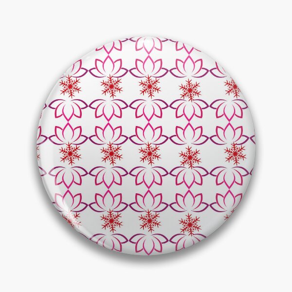 Item preview, Snowflakes and Lotus Flower Yoga Christmas Pattern designed and sold by mamolebo.