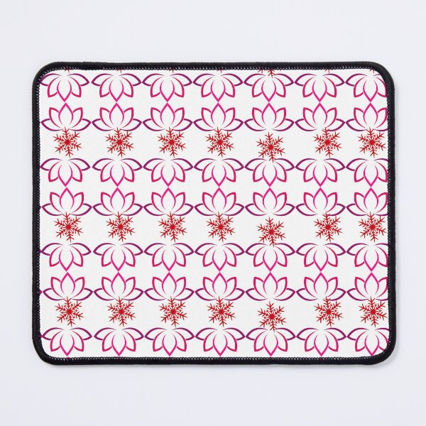Item preview, Snowflakes and Lotus Flower Yoga Christmas Pattern designed and sold by mamolebo.