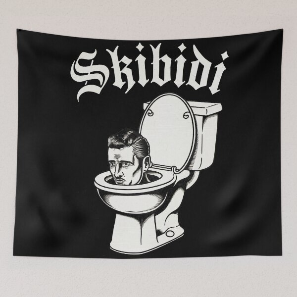 Item preview, Skibidi Toilet Goth Black Metal designed and sold by Brutal-Apparel.