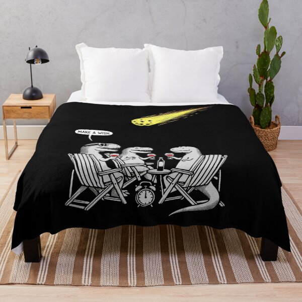Item preview, Funny Dinosaur Meteor Apocalypse Design – "Make a Wish" Dark Humor Art designed and sold by Tabu Touch.