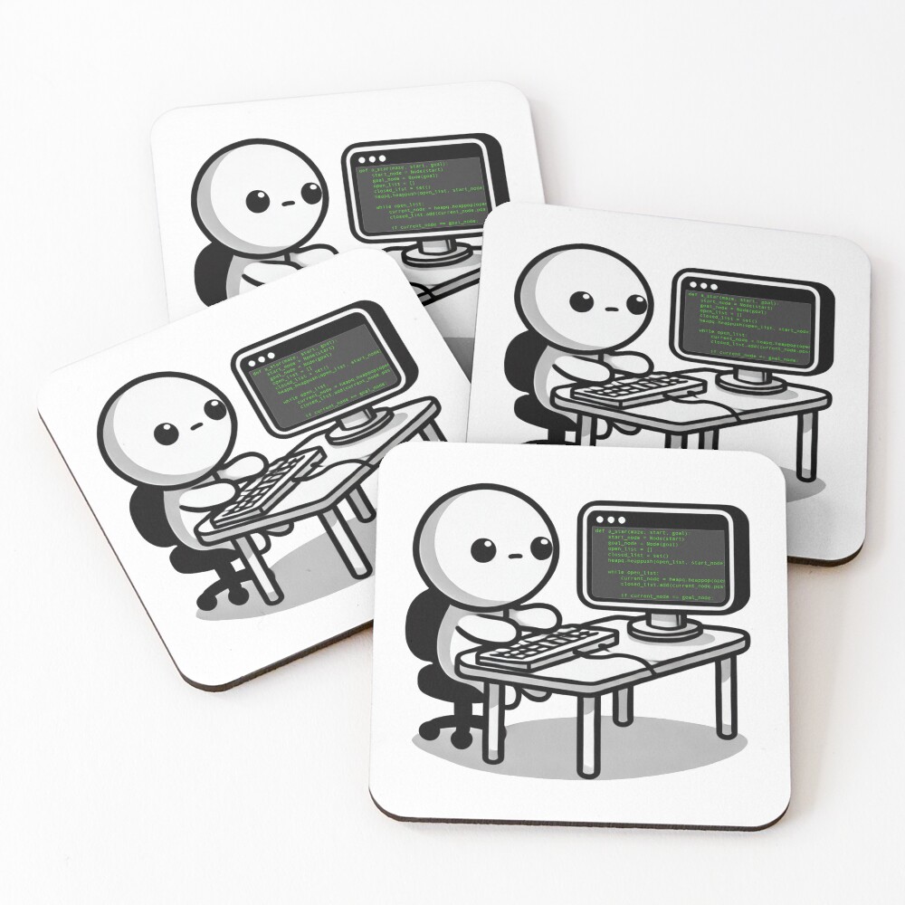 Item preview, Coasters (Set of 4) designed and sold by Albeit-Stickers.