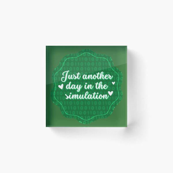 Item preview, Just Another Day In The Simulation designed and sold by Redd Creations Market.