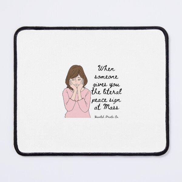 Item preview, Catholic Boomer Move- Literal Peace Sign designed and sold by HavilahPrintsCo.