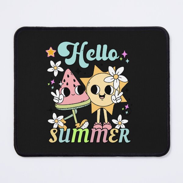 Item preview, Vintage Hello Summer Flower and Watermelon Slice designed and sold by AlienOccupation.
