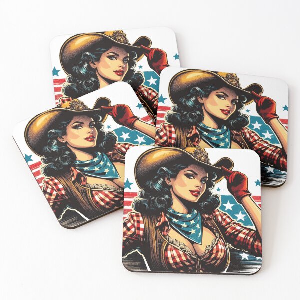 Item preview, Hot Rodeo Girl designed and sold by PulpVintage.