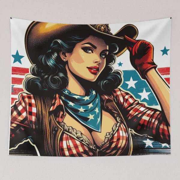 Item preview, Hot Rodeo Girl designed and sold by PulpVintage.