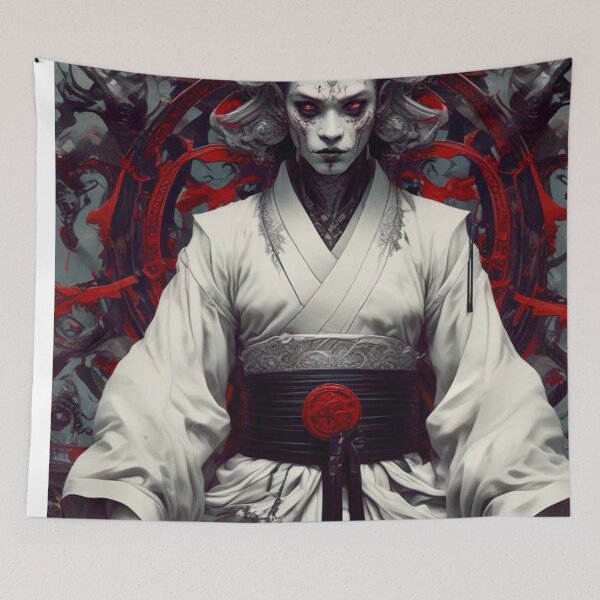 Item preview, Ghost Oni Samurai - Sci Fi Dark Fantasy Art concept designed and sold by Delerat7.