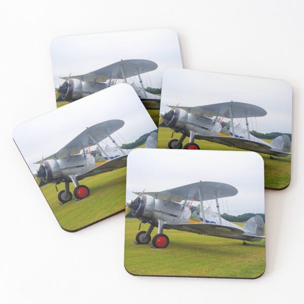 Item preview, Gloster Gladiator K7985 on the grass at Old Warden designed and sold by MartinPhotos.