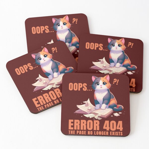 Item preview, ERROR 404 - PAGE NOT FOUND FUNNY CAT QUOTE READER PROGRAMMER designed and sold by NiibDesigns.