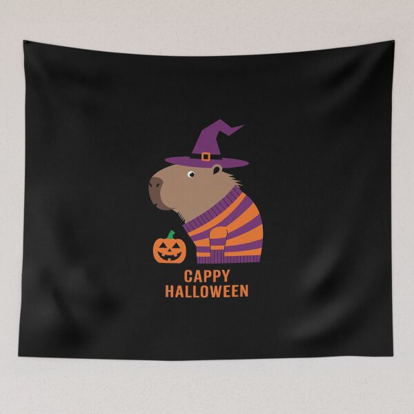 Item preview, Happy Cappy Capy Halloween Capybara Kawaii  designed and sold by These_Prints.