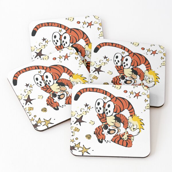 Item preview, Calvin and Hobbs fighting illustration art design HD designed and sold by ppoetdesigns.