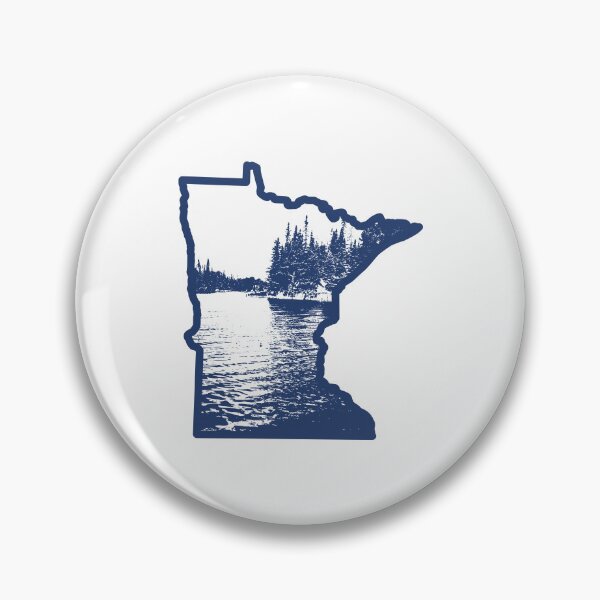 Item preview, Minnesota State Map with Lake View designed and sold by ArtNoveltee.