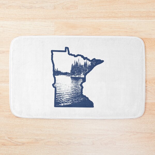 Item preview, Minnesota State Map with Lake View designed and sold by ArtNoveltee.