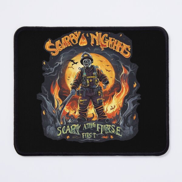 Item preview, Scary firefighter, Halloween firefighter, designed and sold by CottonWonders.