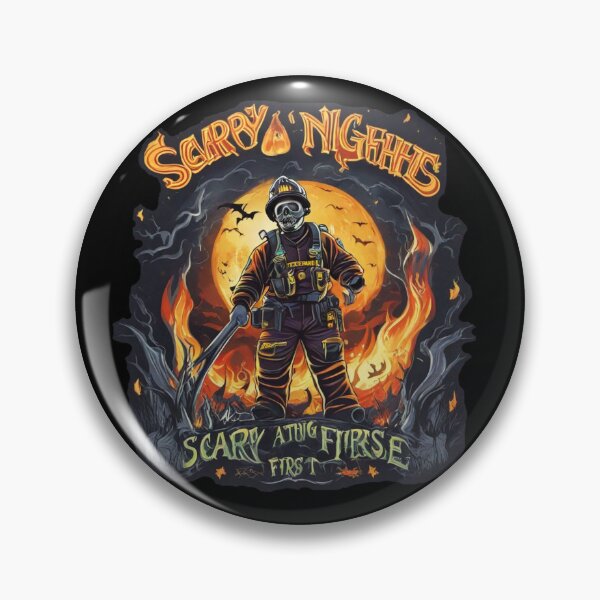 Item preview, Scary firefighter, Halloween firefighter, designed and sold by CottonWonders.