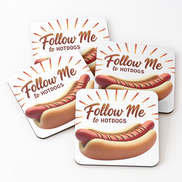Item preview, FOLLOW ME TO HOTDOGS - SUNBURST designed and sold by iTeeShirts.