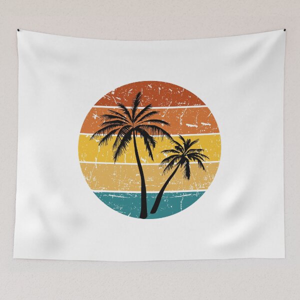Item preview, Retro Sunset and palm trees designed and sold by brozziedesigns.