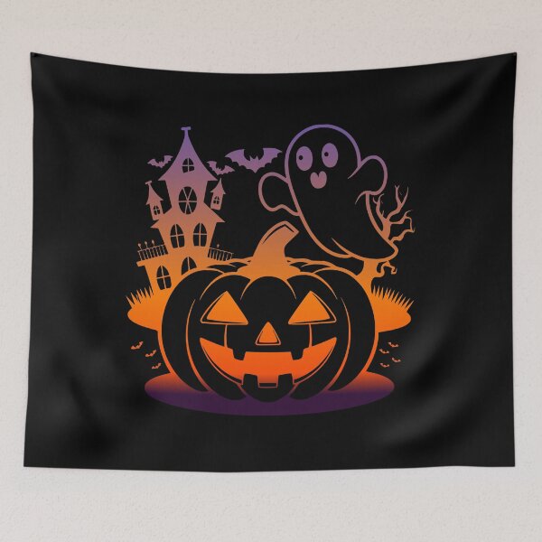 Item preview, Cute Halloween Scene Colorful Design designed and sold by ZIPsketch.