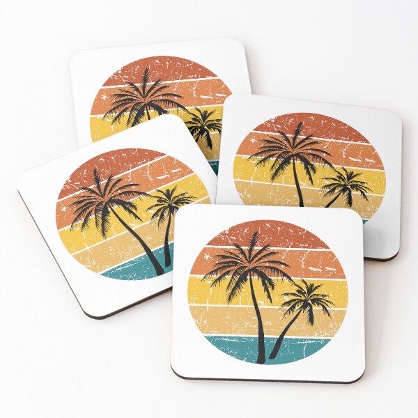 Item preview, Retro Sunset and palm trees designed and sold by brozziedesigns.