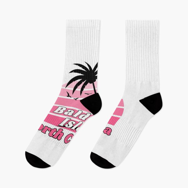 Item preview, Retro Bald Head Island Beach North Carolina Palm Tree at Sunset designed and sold by karmdaf.