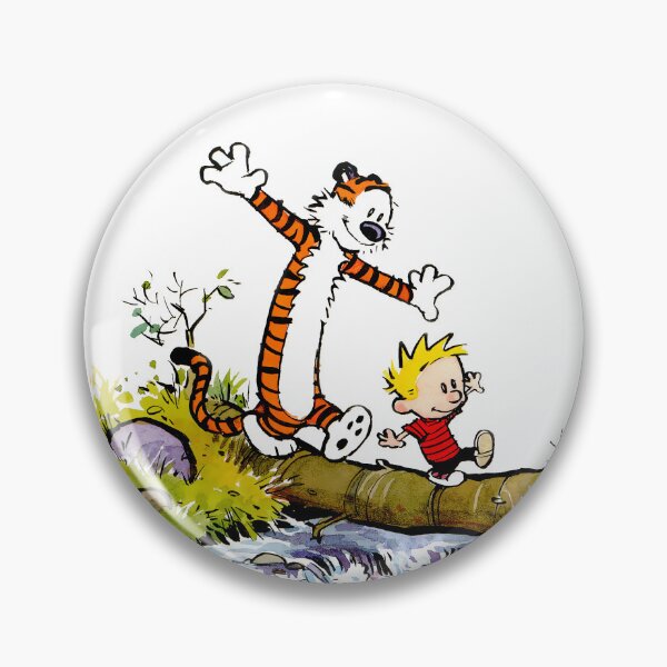 Item preview, Calvin and Hobbs Walking over a River Illustration Art Design HD designed and sold by ppoetdesigns.
