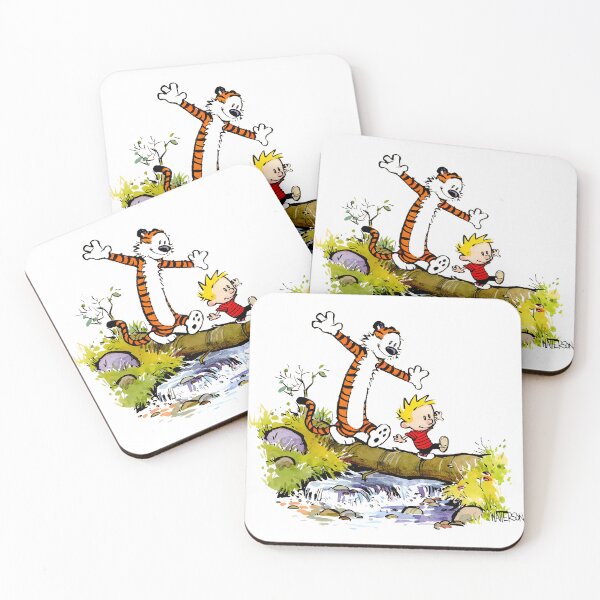 Item preview, Calvin and Hobbs Walking over a River Illustration Art Design HD designed and sold by ppoetdesigns.
