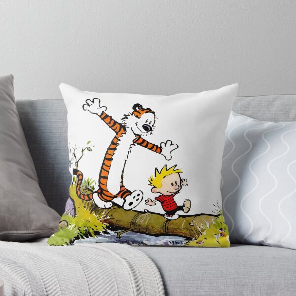 Item preview, Calvin and Hobbs Walking over a River Illustration Art Design HD designed and sold by ppoetdesigns.