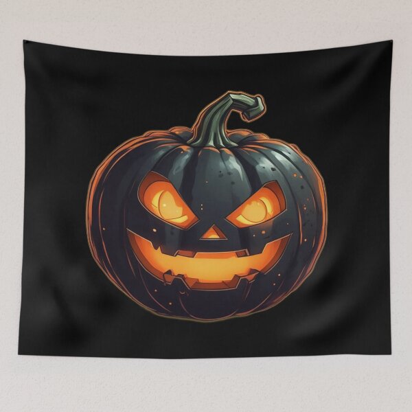 Item preview, Cartoon Halloween Pumpkin, Jack O Lantern, Creepy designed and sold by Burn-Ego.