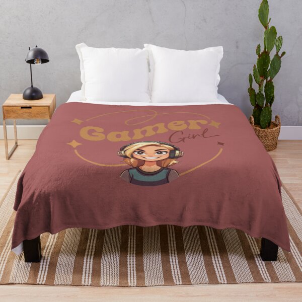 Item preview, Blonde cartoon Gamer Girl lettering mint color designed and sold by · GAMING SOUL ·.