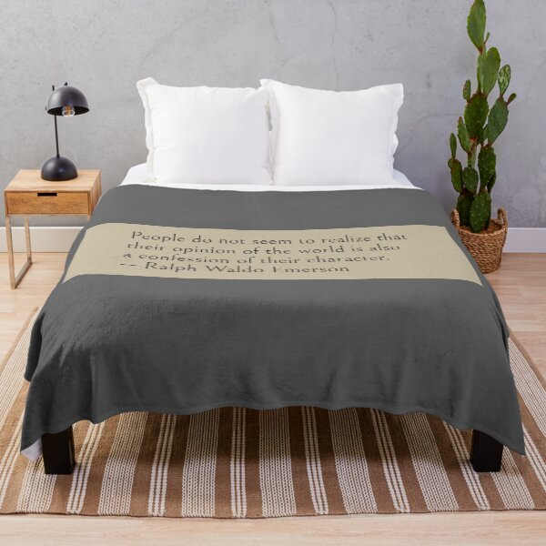 Item preview, People do not seem to realize that their opinion of the world is also a confession of their character. —Ralph Waldo Emerson Book Quote designed and sold by LibertyCapital.