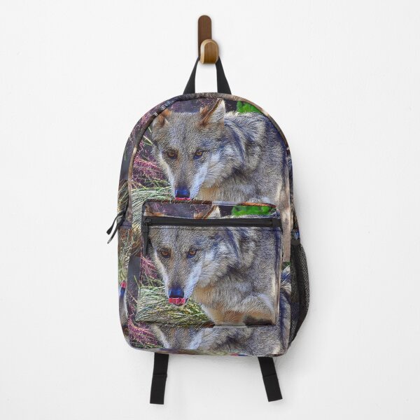 Item preview, Endangered Mexican Red Wolf Sticking Tongue Out Painting designed and sold by Yogibear & Rachelle .