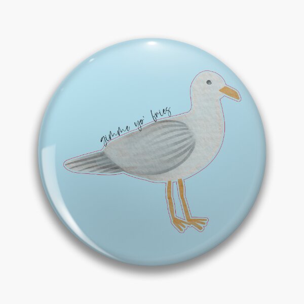 Item preview, Gimme Yo Fries Seagull designed and sold by HematiteDesign.
