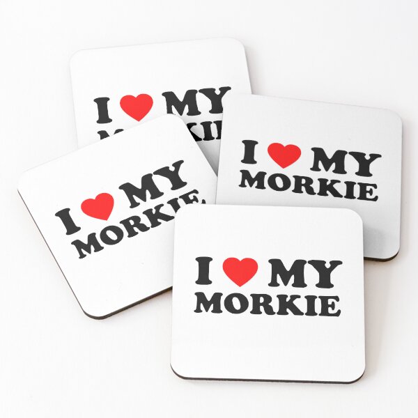Item preview, I Love My Morkie Heart Dog Gift designed and sold by Guarddogdrive.
