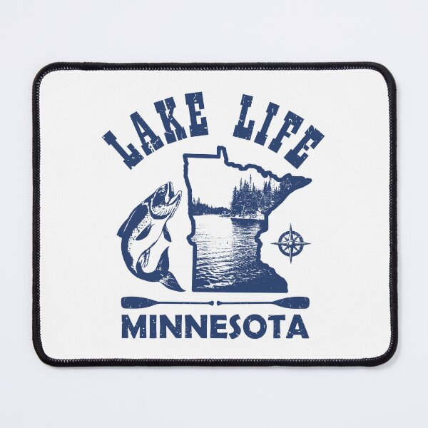 Item preview, Lake Life Minnesota State Map designed and sold by ArtNoveltee.