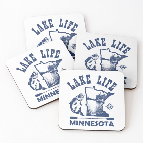 Item preview, Lake Life Minnesota State Map        designed and sold by ArtNoveltee.