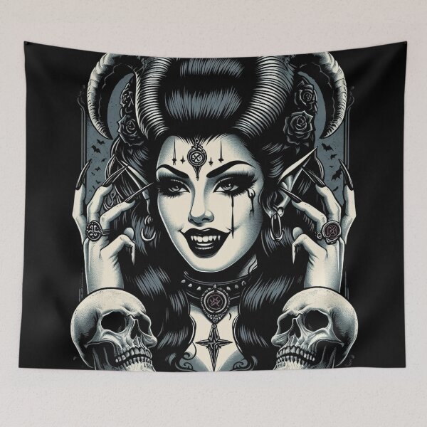 Item preview, Satanic Girl designed and sold by PulpVintage.