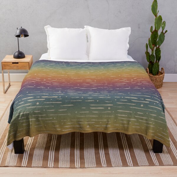 Item preview, Dot-Dash Distressed Pattern - Rainbow Sunset + Dove designed and sold by Irene Estelle.